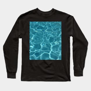 Turbulence flow in the sea, Abstract, Swimming, Travel, Sea, Seaside Long Sleeve T-Shirt